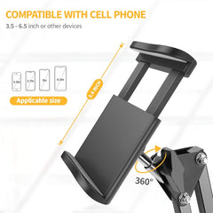 Universal Cell Phone Clip Holder Clamp Mount Flexible 360° Rotation