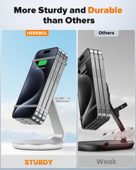 3-in-1 Wireless Charging Station - Compatible with Magsafe Charger