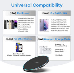 15W Max Wireless Charging Pad