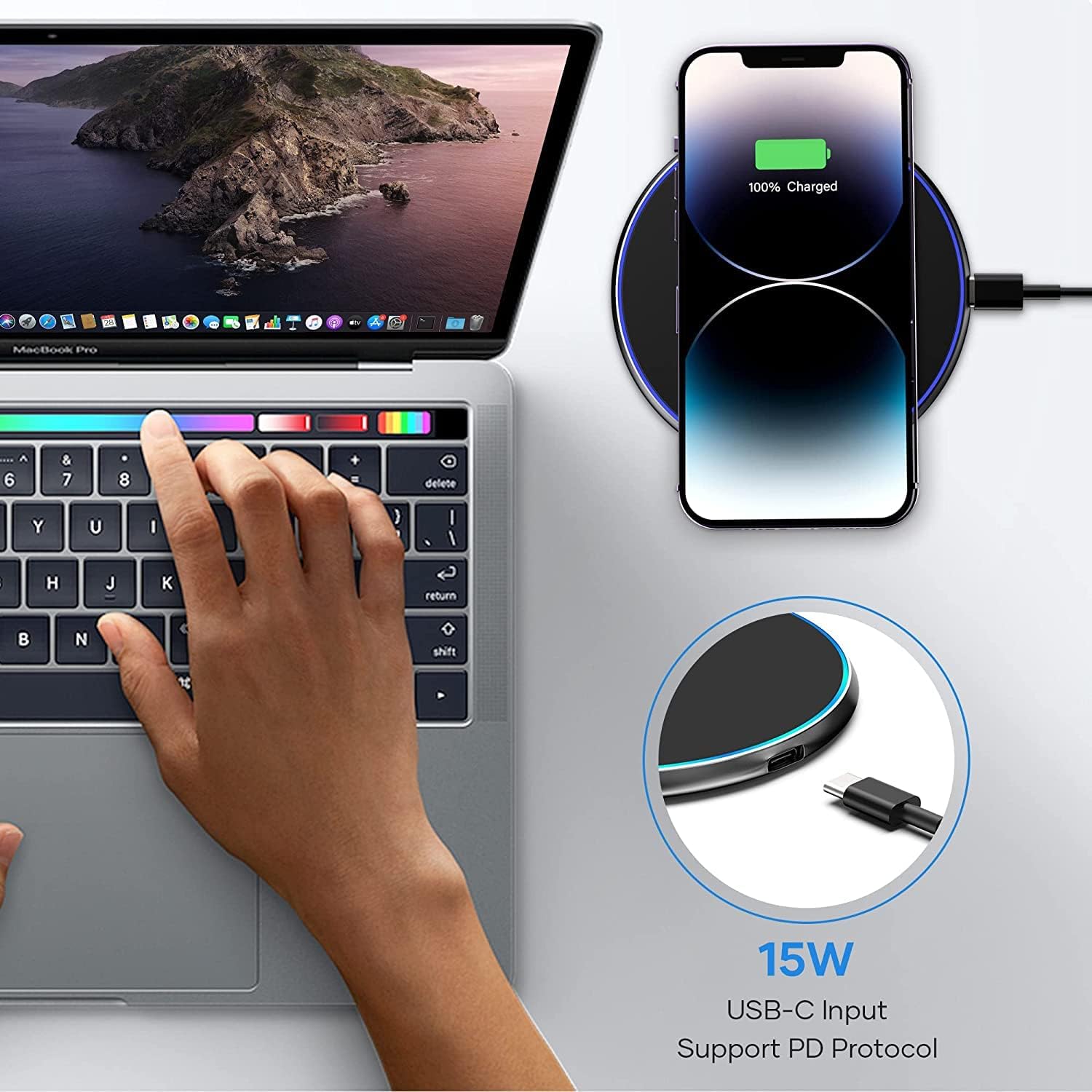 15W Max Wireless Charging Pad