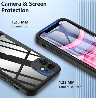 Transparent Dual Side Protection Phone Case